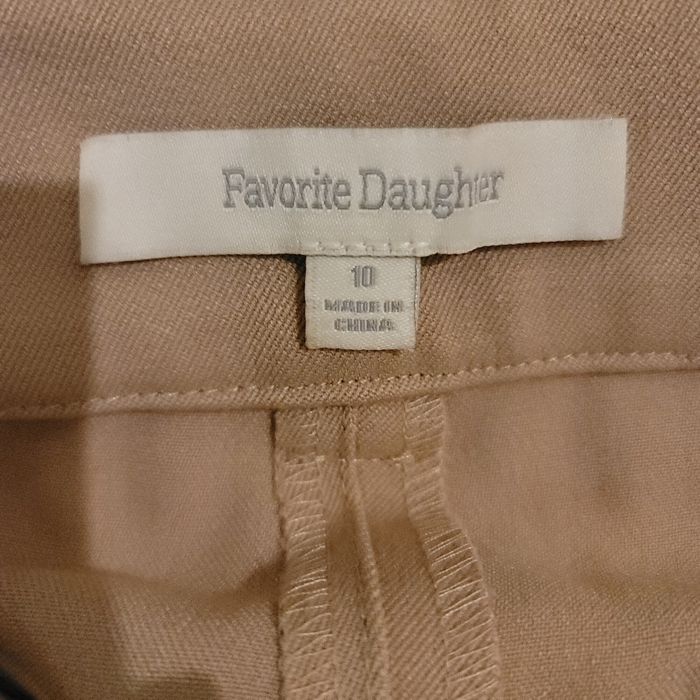 Favorite Daughter Classic Tan Wide Leg Chinos - Picture 12 of 15